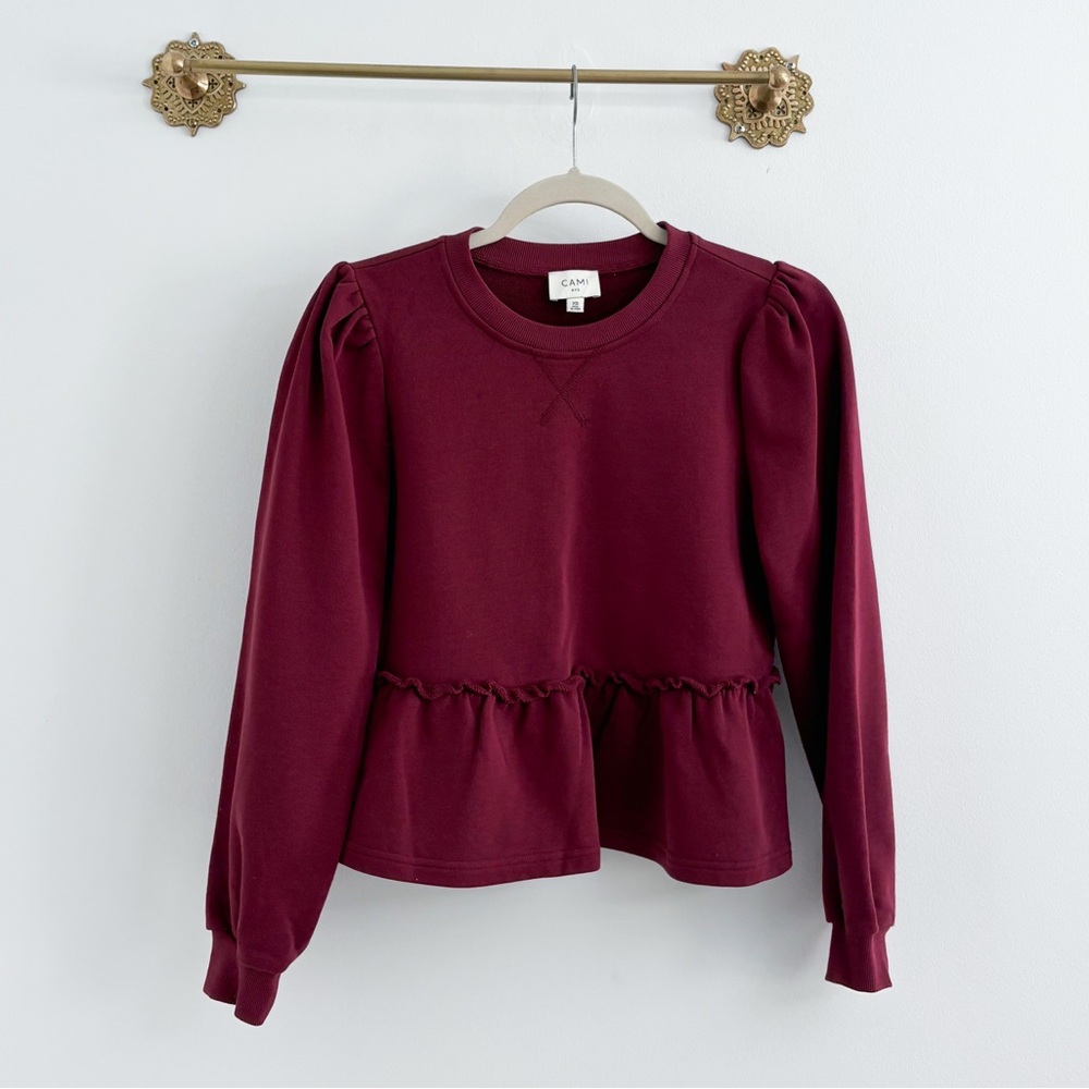 Cami NYC Peplum Sweatshirt XS